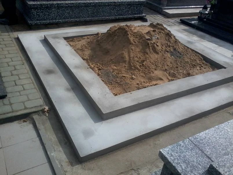 Fundament przygotowany pod kostkę brukową
